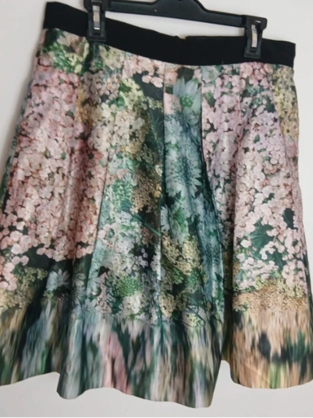 Ted Baker Pink, Green & Black Floral Midi Skirt